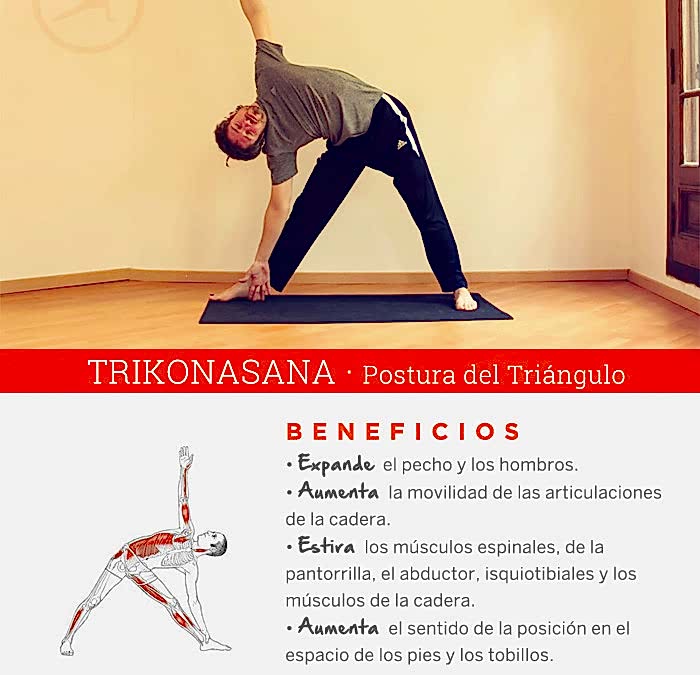 Beneficios de la práctica de Yoga · TRIKONASANA